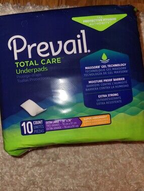 Prevail Total Care Underpads, XL, 10ct